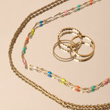 Colorful Enamel Bead Necklace