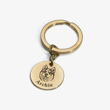 Personalized Pet Photo & Name Keychain