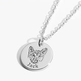 Engraved Necklace with Pet Photo