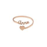 Personalized name ring