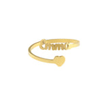 Personalized name ring