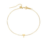Gold-plated bracelet with a letter from A to Z – personalized jewelry with an initial