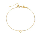 Gold-plated bracelet with a letter from A to Z – personalized jewelry with an initial