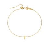 Gold-plated bracelet with a letter from A to Z – personalized jewelry with an initial