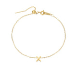 Gold-plated bracelet with a letter from A to Z – personalized jewelry with an initial