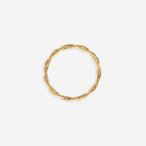 Gold Ring Curly Twist