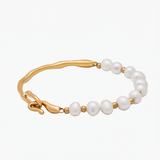 Freshwater Pearl Bracelet in Half-Chain Style