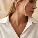 Letter Necklace on Ball Chain