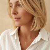 Letter Necklace on Ball Chain