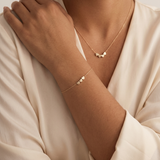 Personalized Bracelet with Heart-Shaped Initials