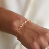 Cozumel bracelet in paperclip style