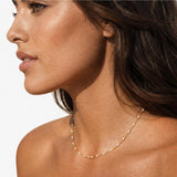 White beaded choker
