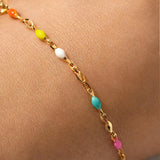 Delicate multicolored bracelet