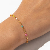 Delicate multicolored bracelet