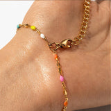 Delicate multicolored bracelet