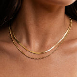 Layered Double Chain Necklace