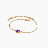 Bracelet with two birthstones