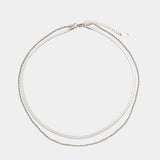 Layered Double Chain Necklace