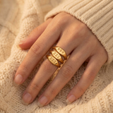 Personalized signet ring with the angel number