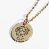 Engraved Necklace with Pet Photo