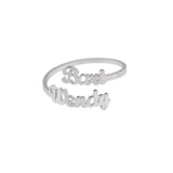 Personalized name ring