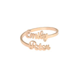 Personalized name ring