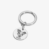 Personalized Pet Photo & Name Keychain