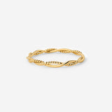 Gold Ring Curly Twist
