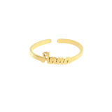 Personalized name ring