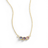 Family Necklace with Birthstones