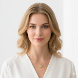 Reversible heart-and-clover pendant necklace