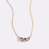 Family Necklace with Birthstones