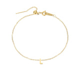Gold-plated bracelet with a letter from A to Z – personalized jewelry with an initial