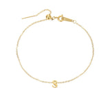 Gold-plated bracelet with a letter from A to Z – personalized jewelry with an initial