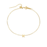 Gold-plated bracelet with a letter from A to Z – personalized jewelry with an initial