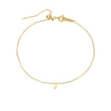 Gold-plated bracelet with a letter from A to Z – personalized jewelry with an initial