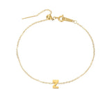 Gold-plated bracelet with a letter from A to Z – personalized jewelry with an initial
