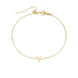 Gold-plated bracelet with a letter from A to Z – personalized jewelry with an initial