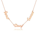 Necklace with multiple names