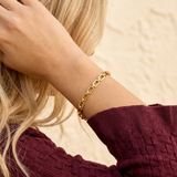 Statement Link Bracelet | Bracelet with silver- and gold-tone links
