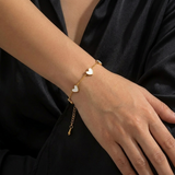Gold Bracelet Multi Heart