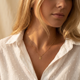 Letter Necklace on Ball Chain