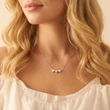 Personalized heart-shaped necklace with initials
