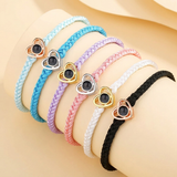 Personalized heart bracelet with a photo
