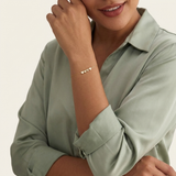 Personalized Bracelet with Heart-Shaped Initials