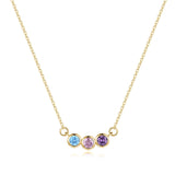 Family Necklace with Birthstones