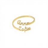 Personalized name ring