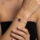 Bracelet with two birthstones