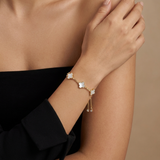 Mother-of-pearl shamrock bracelet