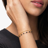 Double-stranded beaded bracelet